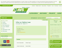 Tablet Screenshot of laas.alpenverein.it