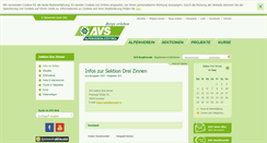 Desktop Screenshot of dreizinnen.alpenverein.it